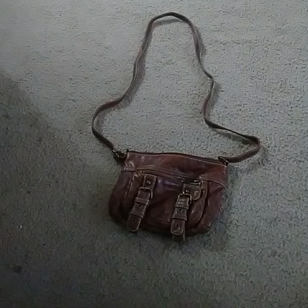 Faux leather purse